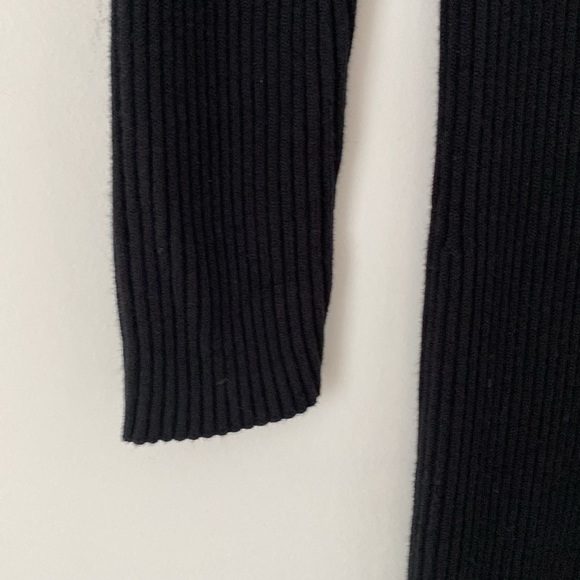 GAP Black midi sweater dress with sweat-heart neckline & long sleeves. XL - Picture 3 of 8